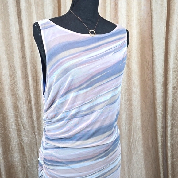 Nicole Miller Sleeveless Mesh Maxi Dress - Picture 6 of 15